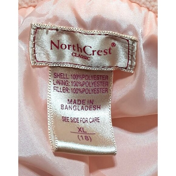 Womens Northcrest Classic Quilted Coral Vest XL Full-Zip Lightweight Sleeveless - Picture 2 of 8